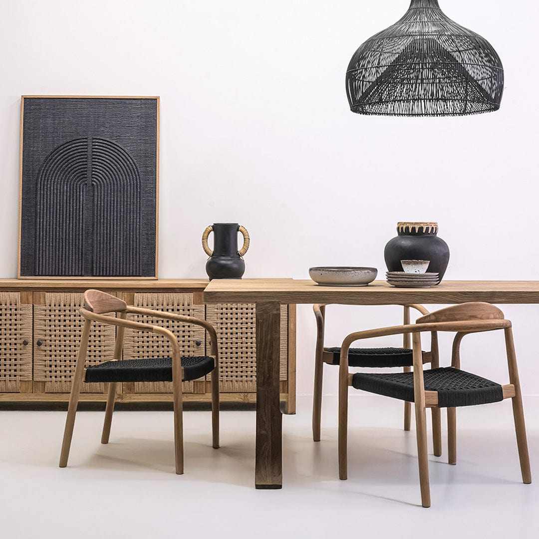 Zoco Home Outdoor/Chair/Dining Ventura Outdoor Dining Chair | Black