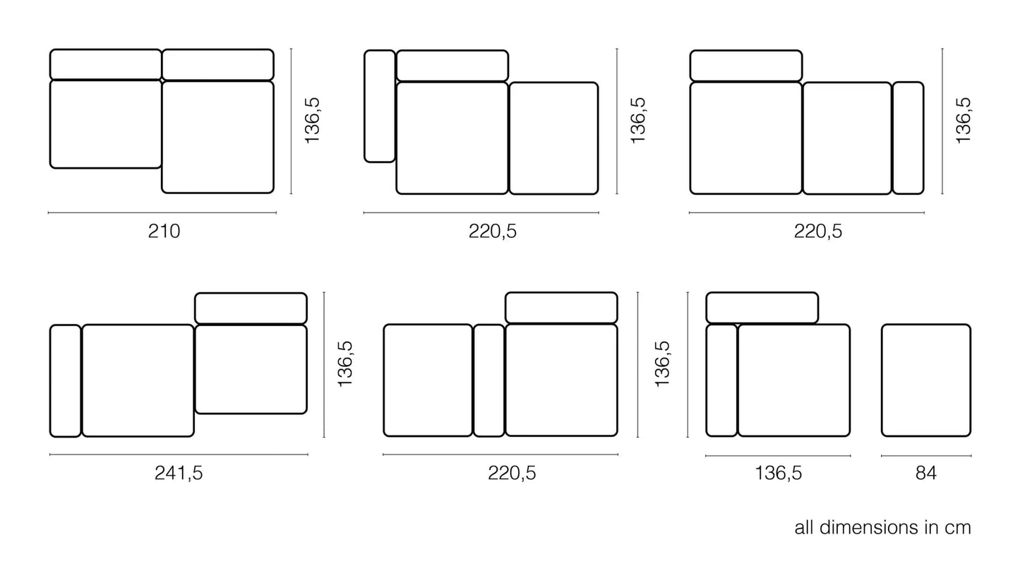 Zoco Home Vetsak Outdoor Sofa Daybed | 105x220.5x60cm