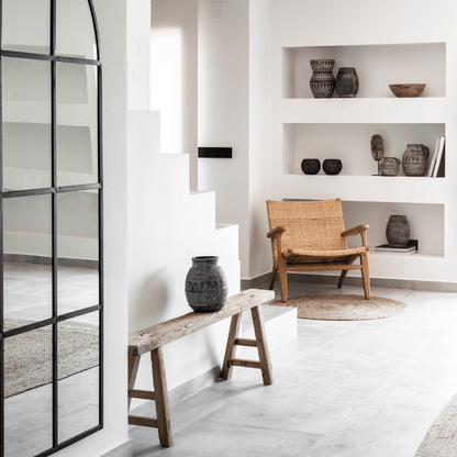 Zoco Home Vintage Elm Wood Bench