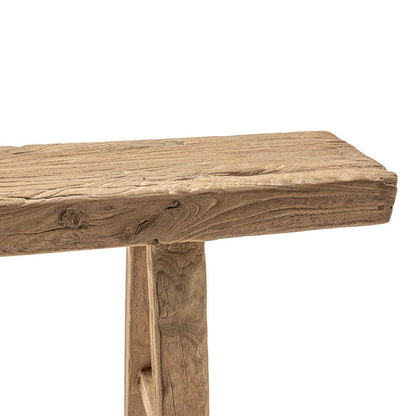 Zoco Home Furniture/Chair/Bench Vintage Elm Wood Bench