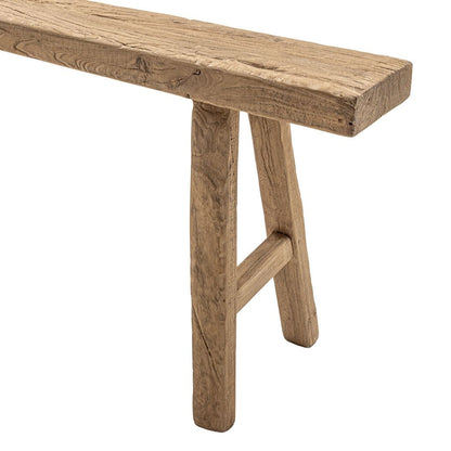Zoco Home Furniture/Chair/Bench Vintage Elm Wood Bench