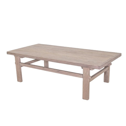 Zoco Home Furniture/Table/Coffee Vintage Elm Wood Coffee Table