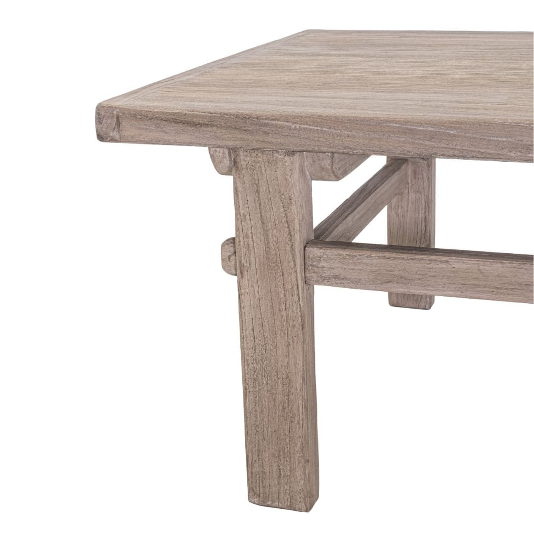 Zoco Home Furniture/Table/Coffee Vintage Elm Wood Coffee Table