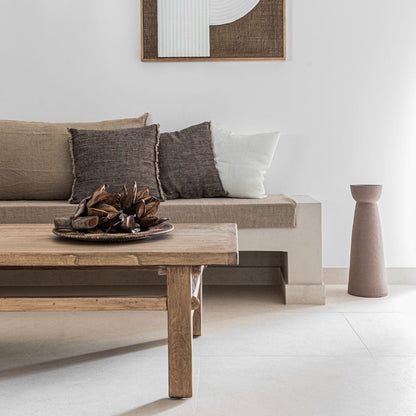 Zoco Home Furniture/Table/Coffee Vintage Elm Wood Coffee Table