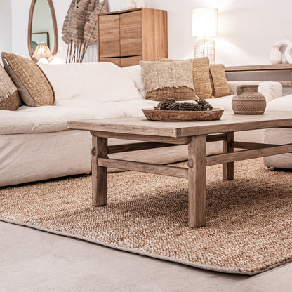 Zoco Home Furniture/Table/Coffee Vintage Elm Wood Coffee Table