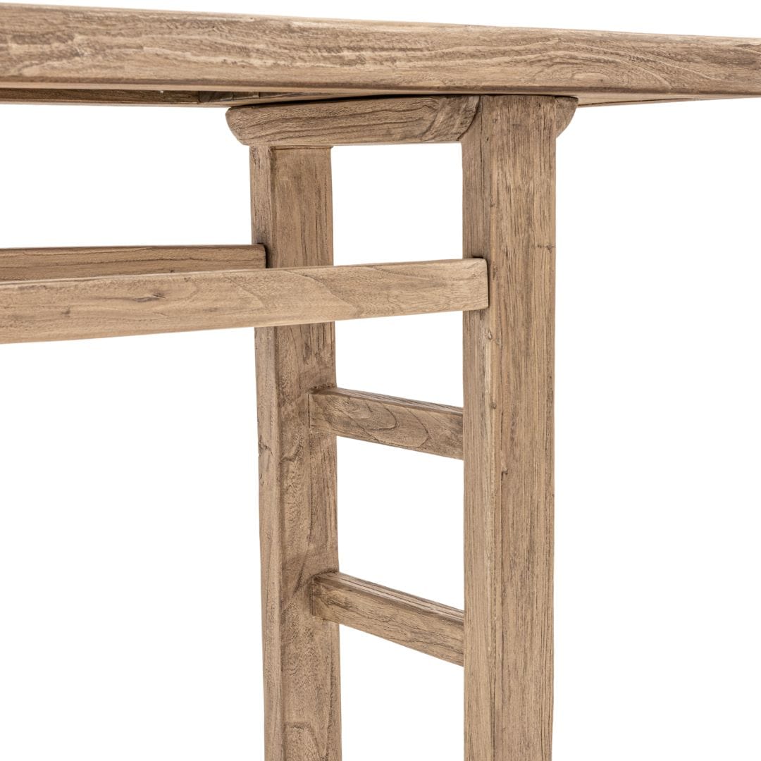 Zoco Home Vintage Elm Wood Console Table