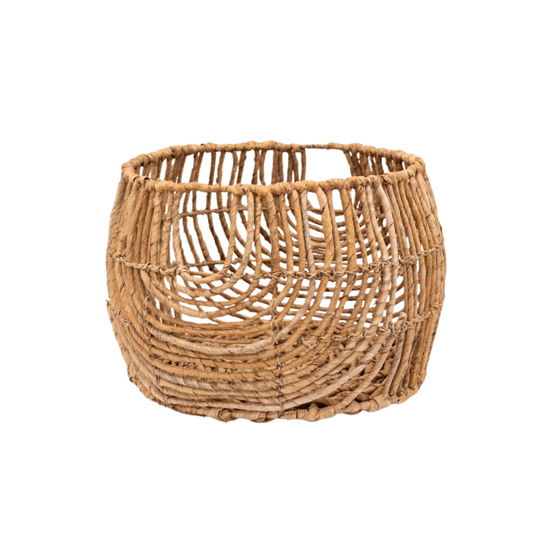 Zoco Home Decor/Accessories Water Hyacinth Round Basket | M
