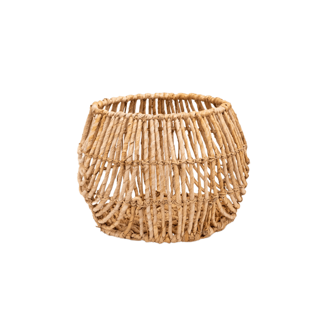 Zoco Home Decor/Accessories Water Hyacinth Round Basket | S