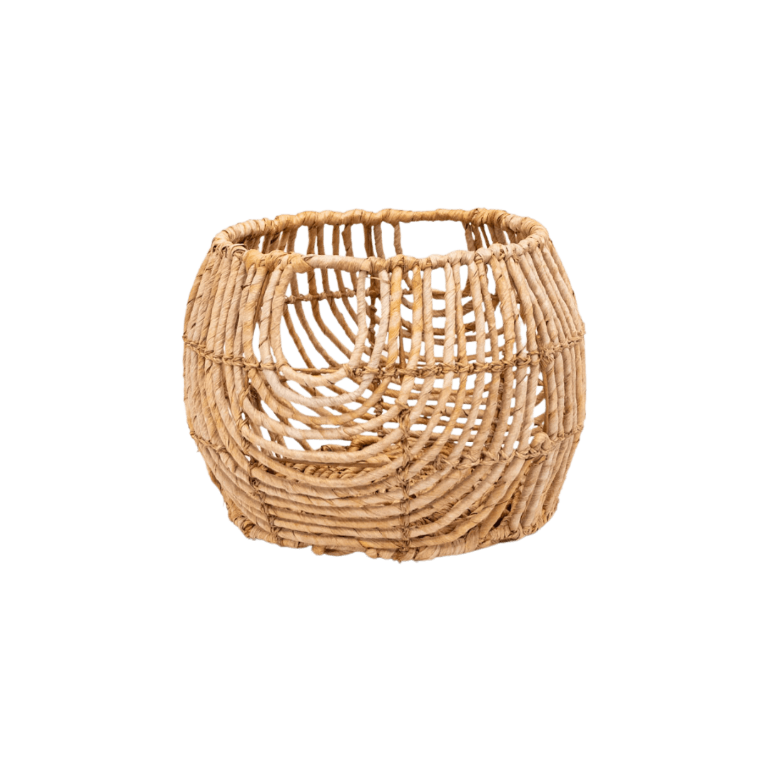 Zoco Home Decor/Accessories Water Hyacinth Round Basket | S