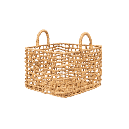 Zoco Home Decor/Accessories Water Hyacinth Square Basket | L