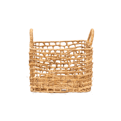 Zoco Home Decor/Accessories Water Hyacinth Square Basket | L