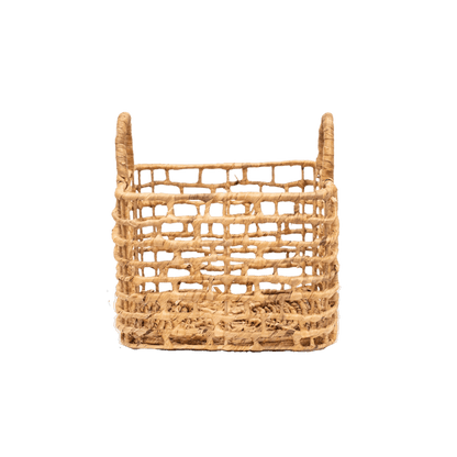Zoco Home Decor/Accessories Water Hyacinth Square Basket | M
