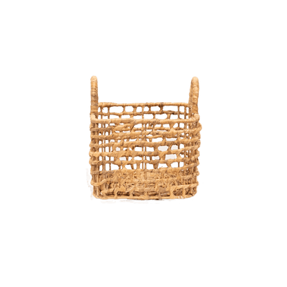 Zoco Home Decor/Accessories Water Hyacinth Square Basket | S