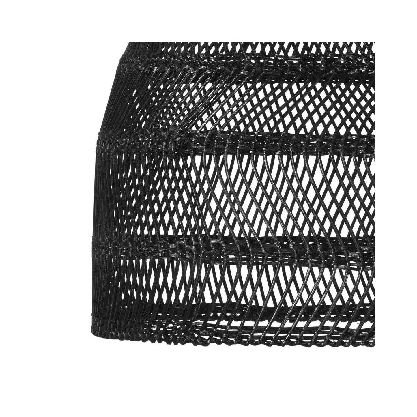 Zoco Home Lighting Wicker Pendant | Black 36cm