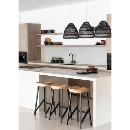 Zoco Home Decor/Lighting Wicker Pendant Lamp | Black 36cm