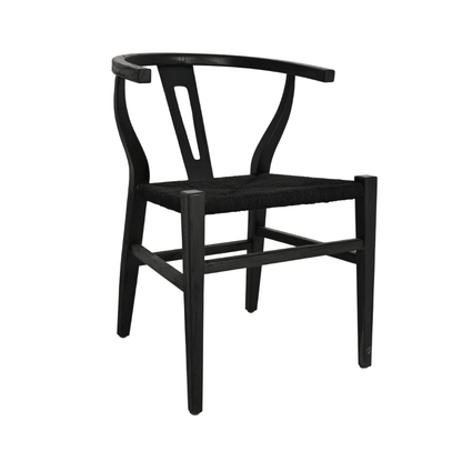 Zoco Home Furniture Wishbone Chair | Black | B-Quality