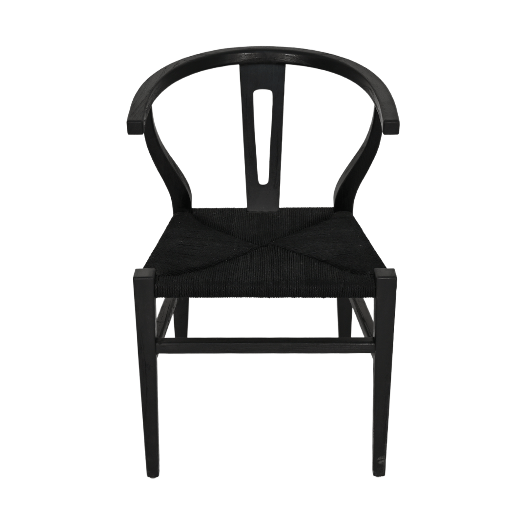 Zoco Home Furniture Wishbone Chair | Black | B-Quality