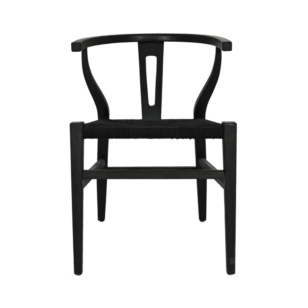 Zoco Home Furniture Wishbone Chair | Black | B-Quality