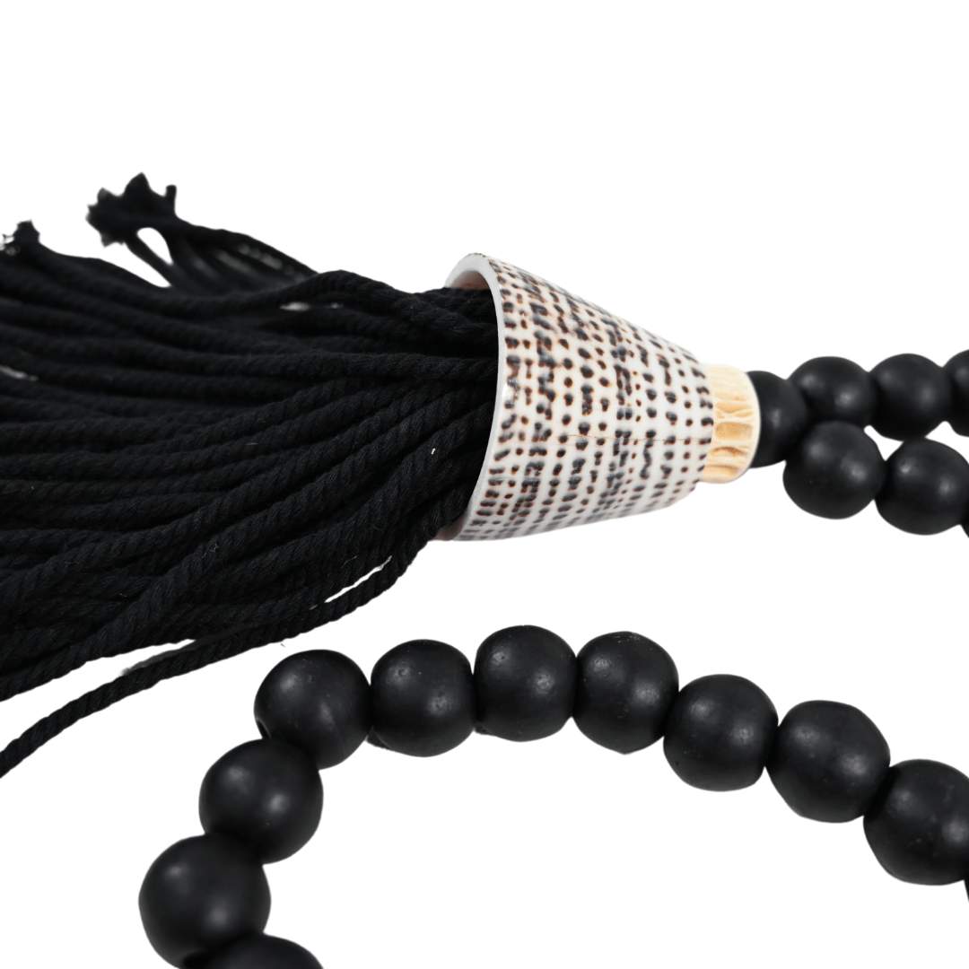 Zoco Home Decor/Accessories Wooden Bead Necklace | Black 58cm