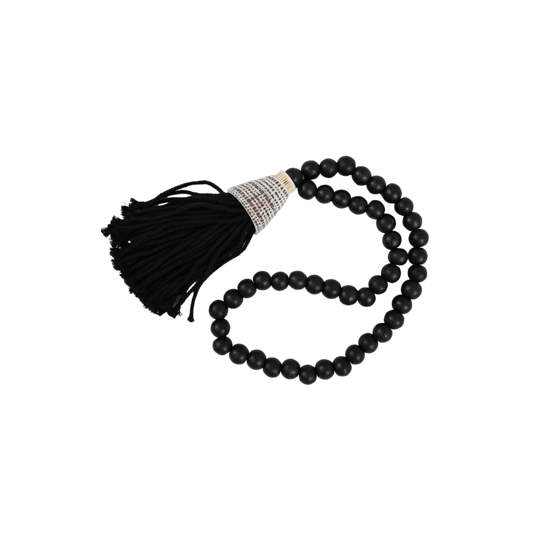 Zoco Home Decor/Accessories Wooden Bead Necklace | Black 58cm