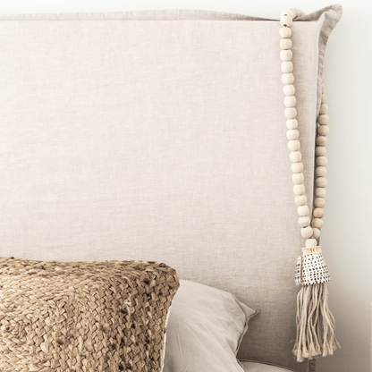 Zoco Home Decor/Accessories Wooden Bead Necklace | White 58cm