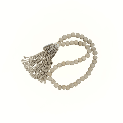 Zoco Home Decor/Accessories Wooden Bead Necklace | White 58cm