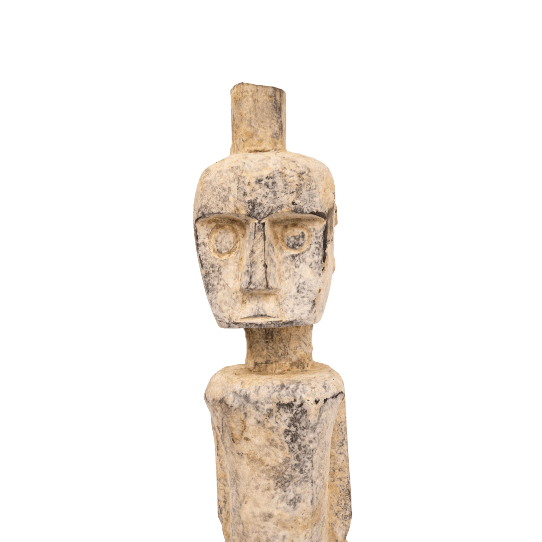 Zoco Home Wooden Sumba Statue | Natural 70cm